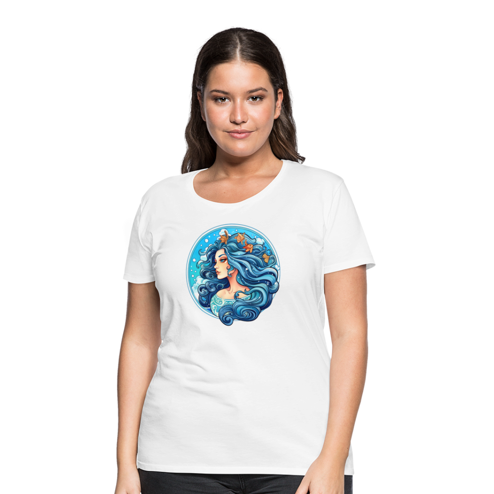 Women’s Symbol Aquarius Premium T-Shirt - white