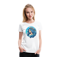 Thumbnail for Women’s Symbol Aquarius Premium T-Shirt - white