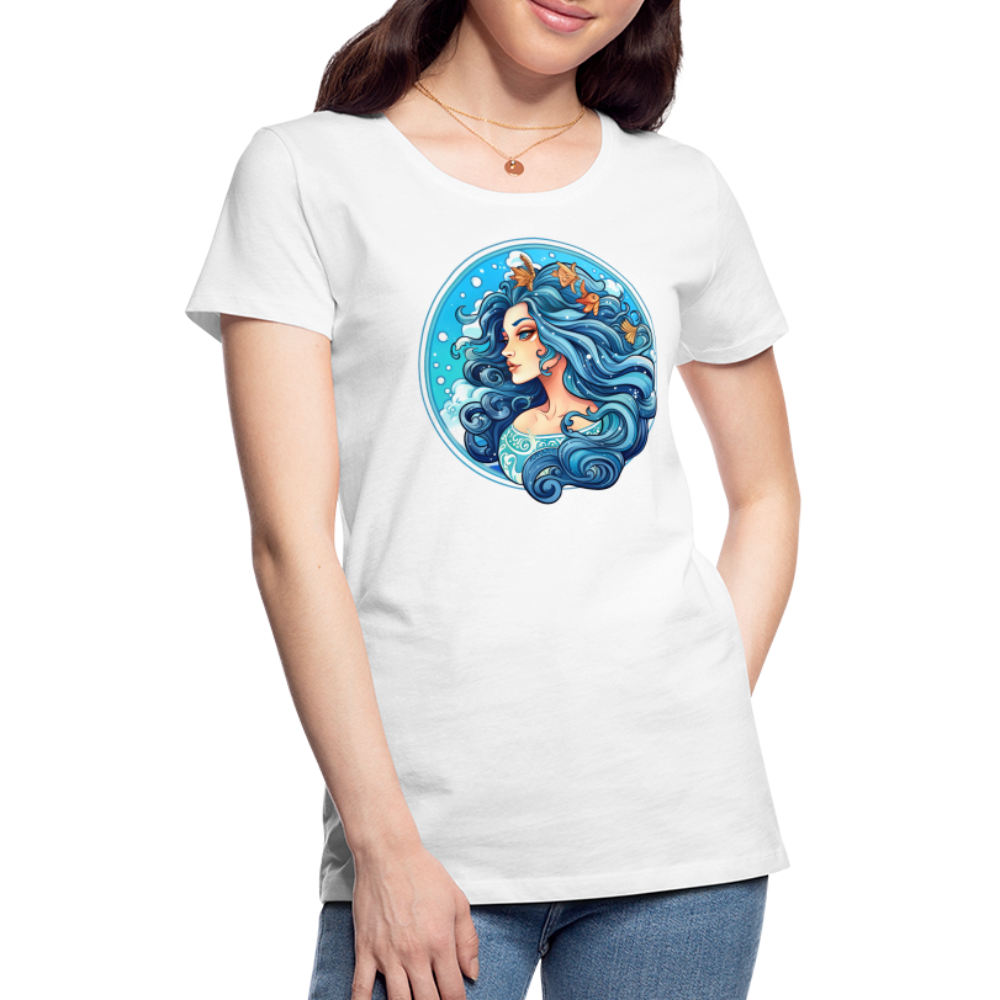 Women’s Symbol Aquarius Premium T-Shirt - white