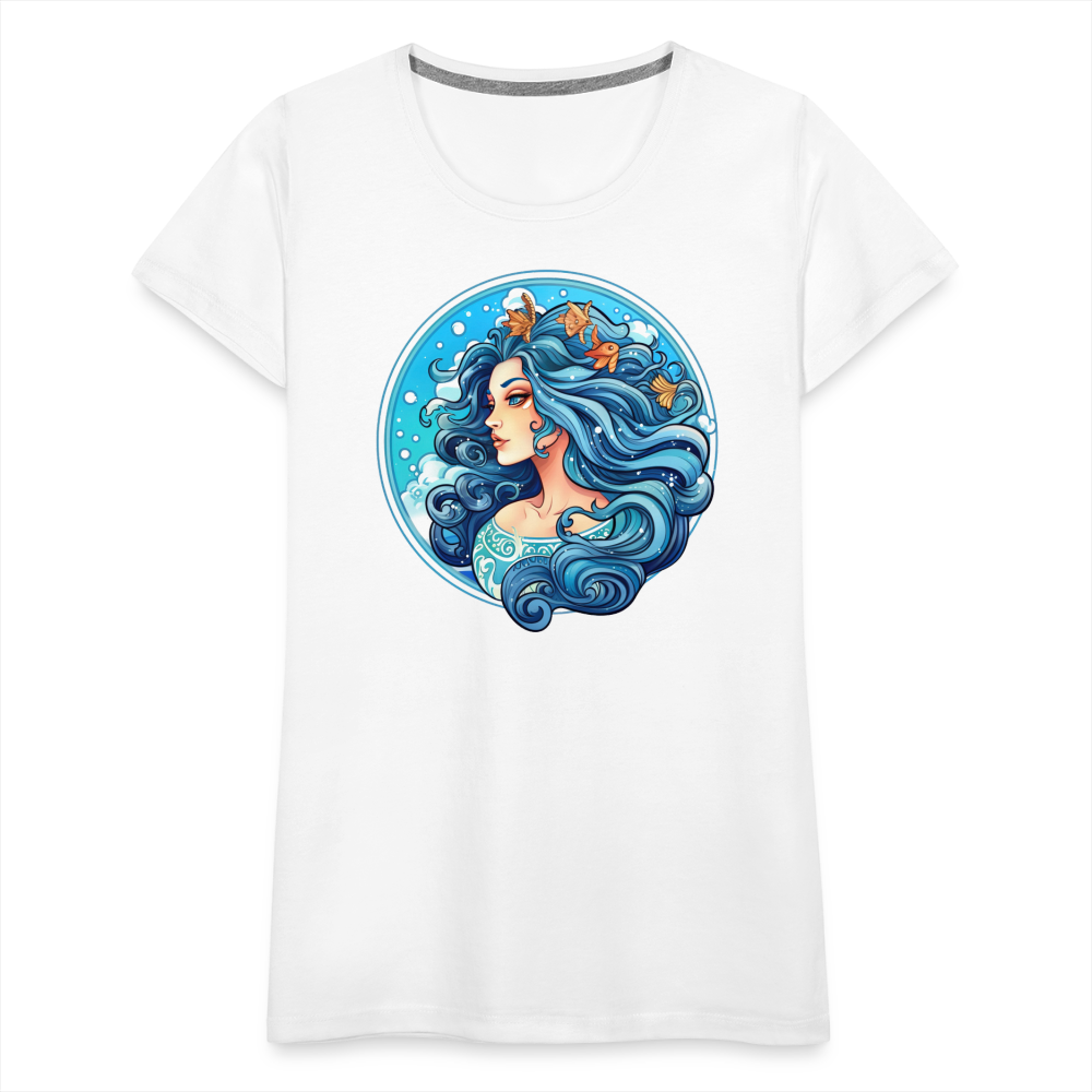 Women’s Symbol Aquarius Premium T-Shirt - white