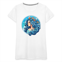 Thumbnail for Women’s Symbol Aquarius Premium T-Shirt - white