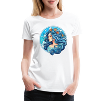 Thumbnail for Women’s Symbol Aquarius Premium T-Shirt - white