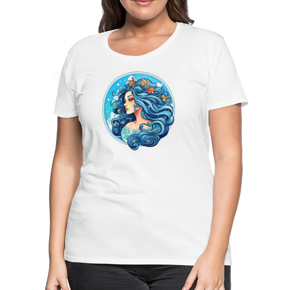 Women’s Symbol Aquarius Premium T-Shirt - white