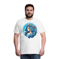 Thumbnail for Men's Symbol Aquarius Premium T-Shirt - white