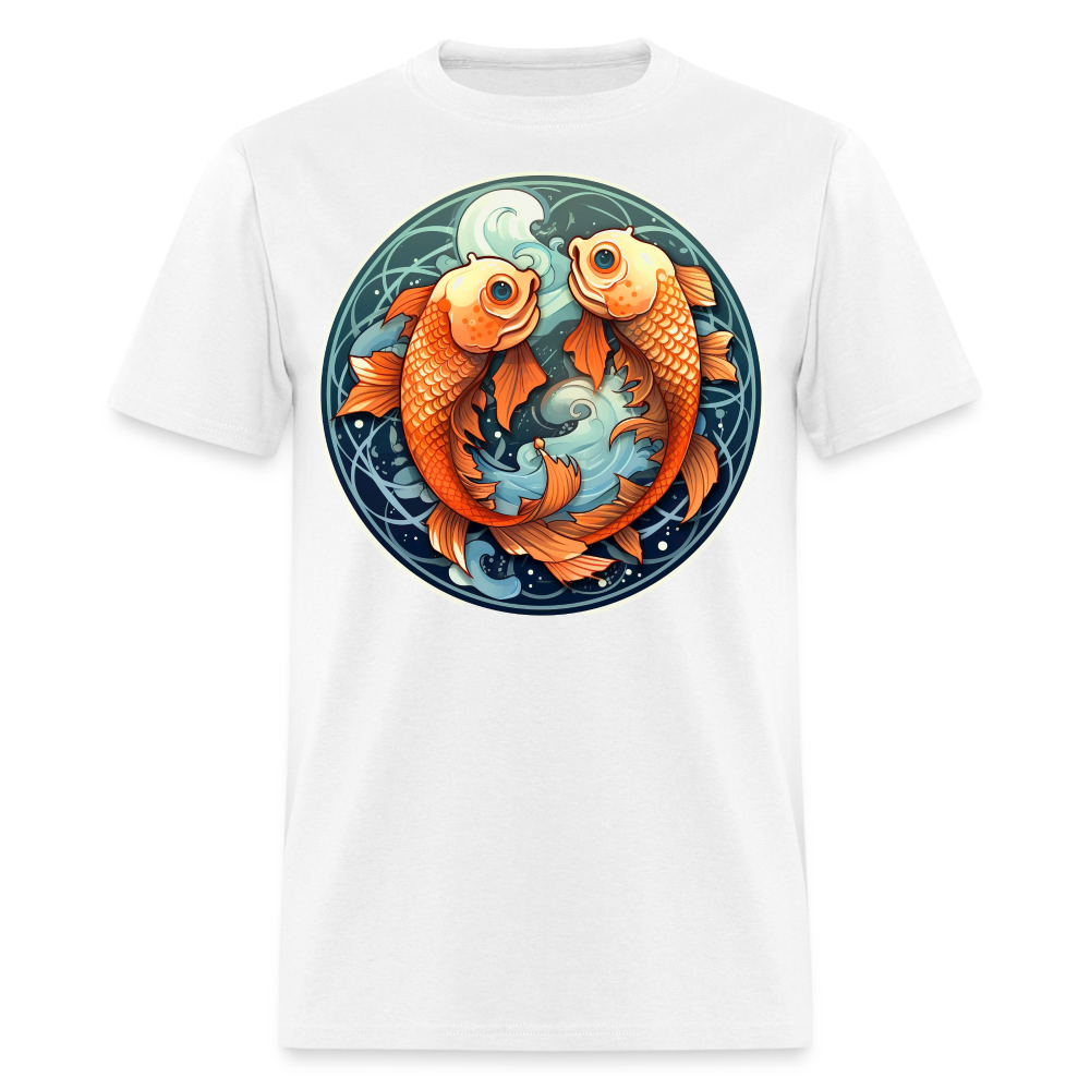 Men's Symbol Pisces Classic T-Shirt - white