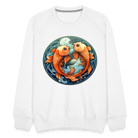 Thumbnail for Men’s Symbol Pisces Premium Sweatshirt - white