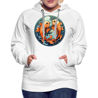 Thumbnail for Women’s Symbol Pisces Premium Hoodie - white