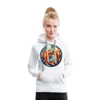 Thumbnail for Women’s Symbol Pisces Premium Hoodie - white