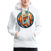 Thumbnail for Women’s Symbol Pisces Premium Hoodie - white