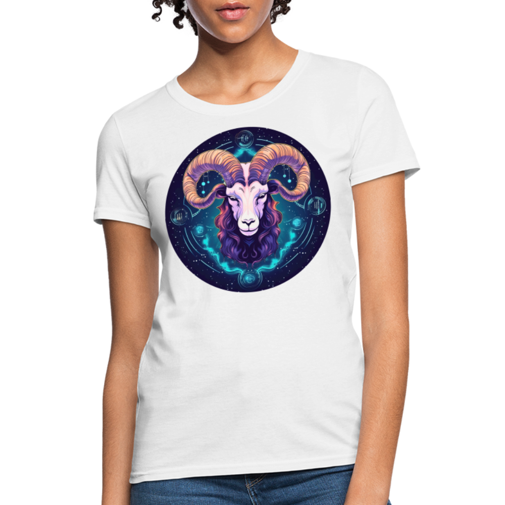 Women's Mystic Aries T-Shirt - white