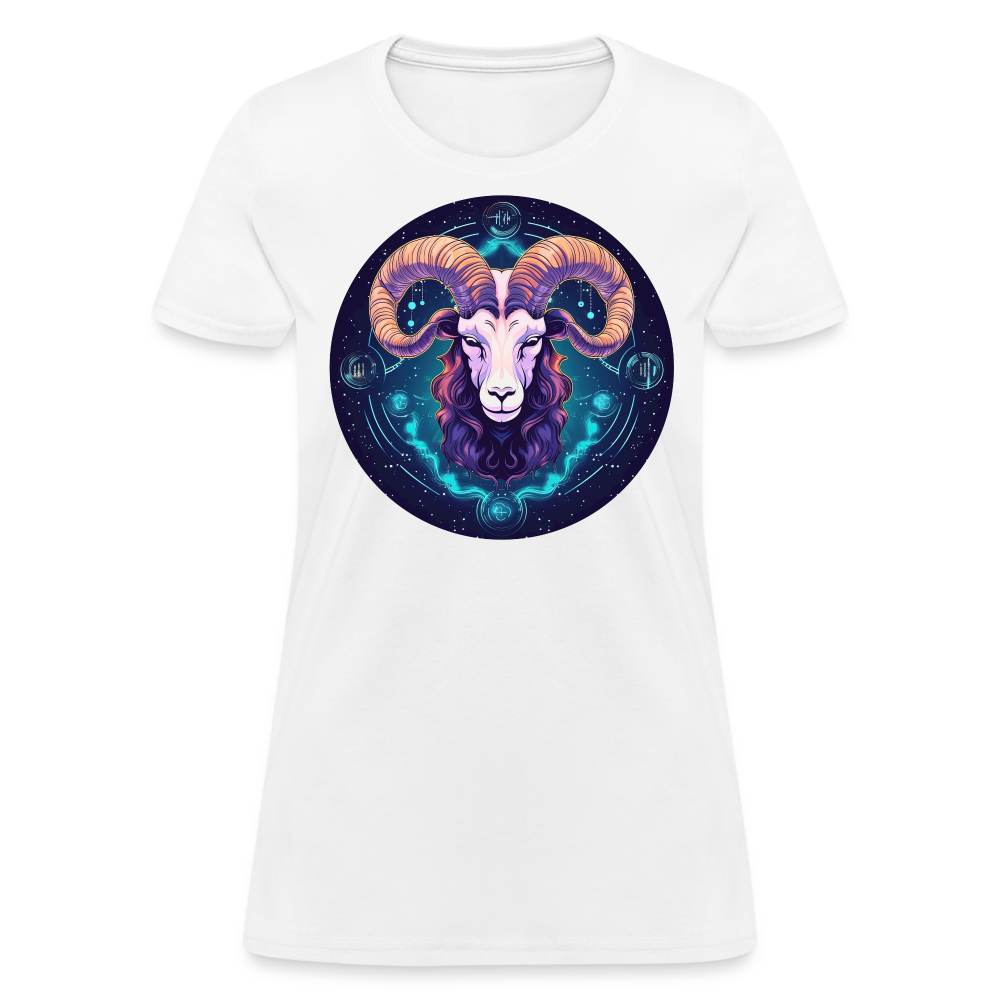 Women's Mystic Aries T-Shirt - white