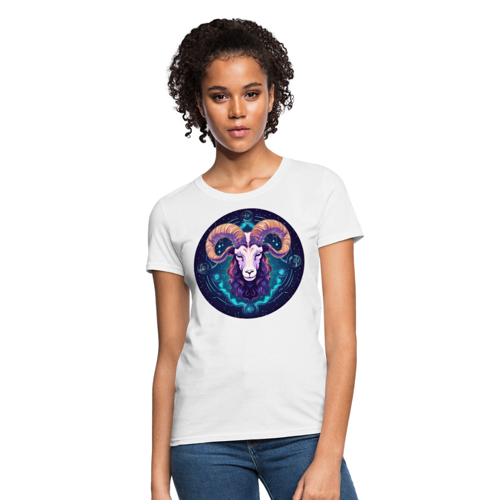 Women's Mystic Aries T-Shirt - white