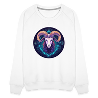 Thumbnail for Women’s Mystic Aries Premium Sweatshirt - white