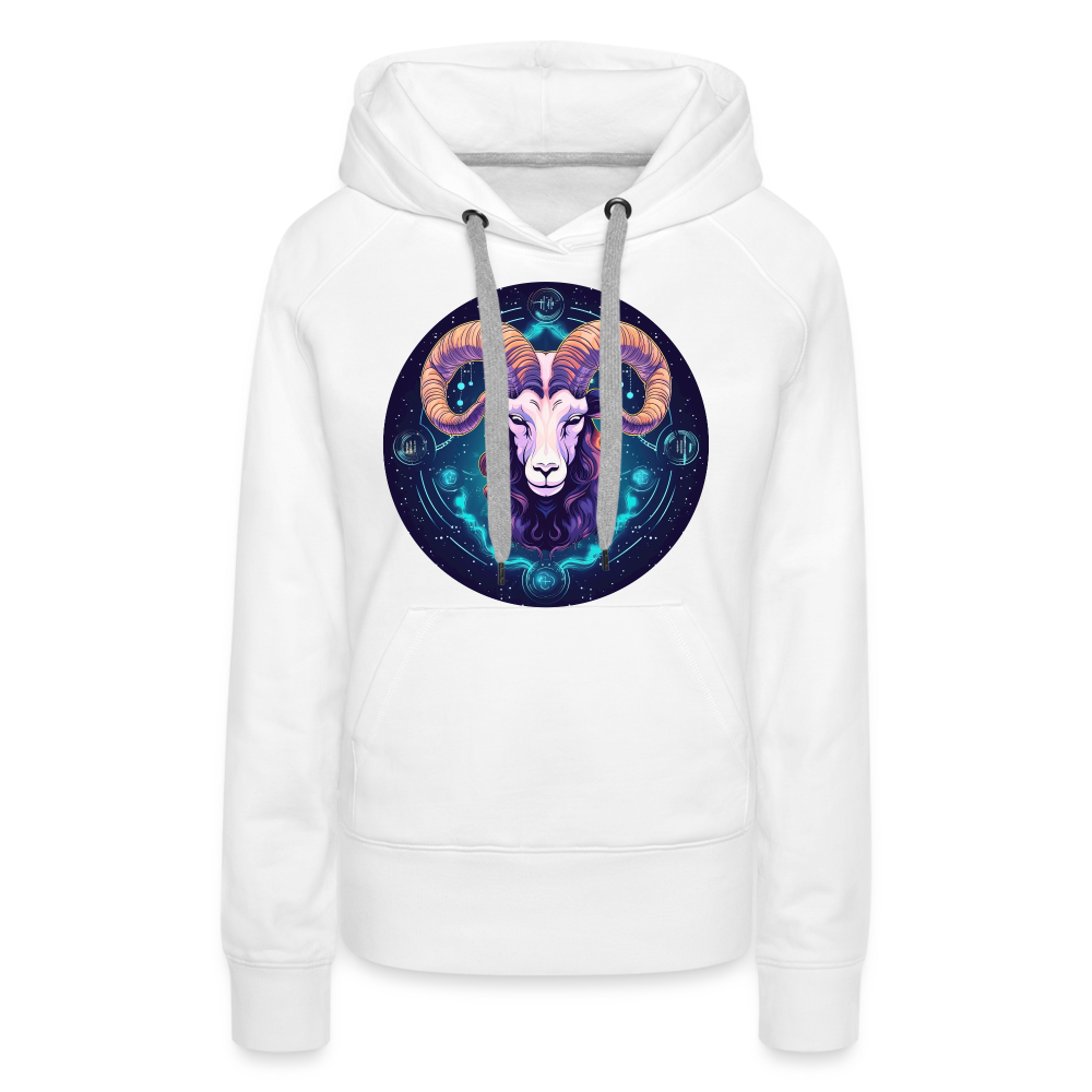 Women’s Mystic Aries Premium Hoodie - white