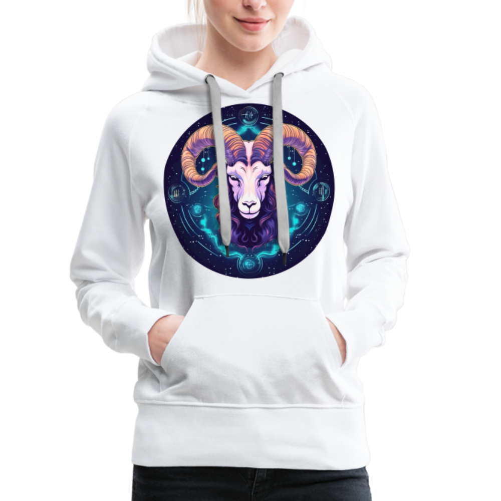 Women’s Mystic Aries Premium Hoodie - white