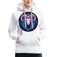 Thumbnail for Women’s Mystic Aries Premium Hoodie - white