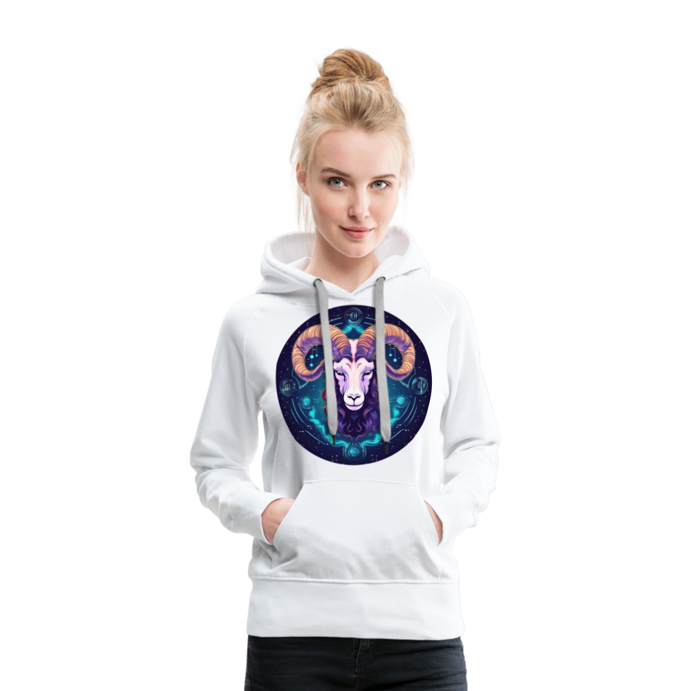 Women’s Mystic Aries Premium Hoodie - white