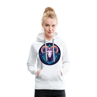 Thumbnail for Women’s Mystic Aries Premium Hoodie - white