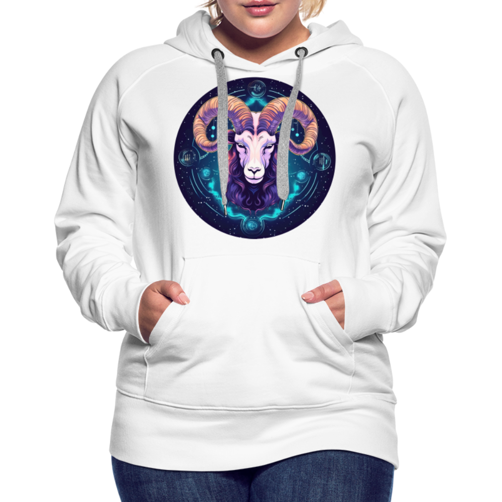 Women’s Mystic Aries Premium Hoodie - white