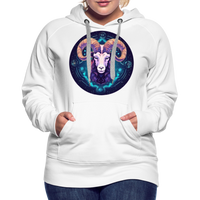 Thumbnail for Women’s Mystic Aries Premium Hoodie - white