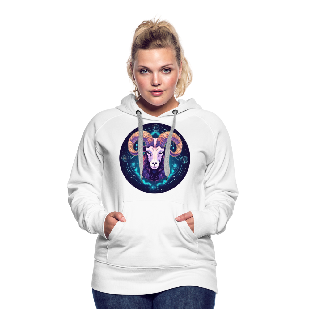 Women’s Mystic Aries Premium Hoodie - white