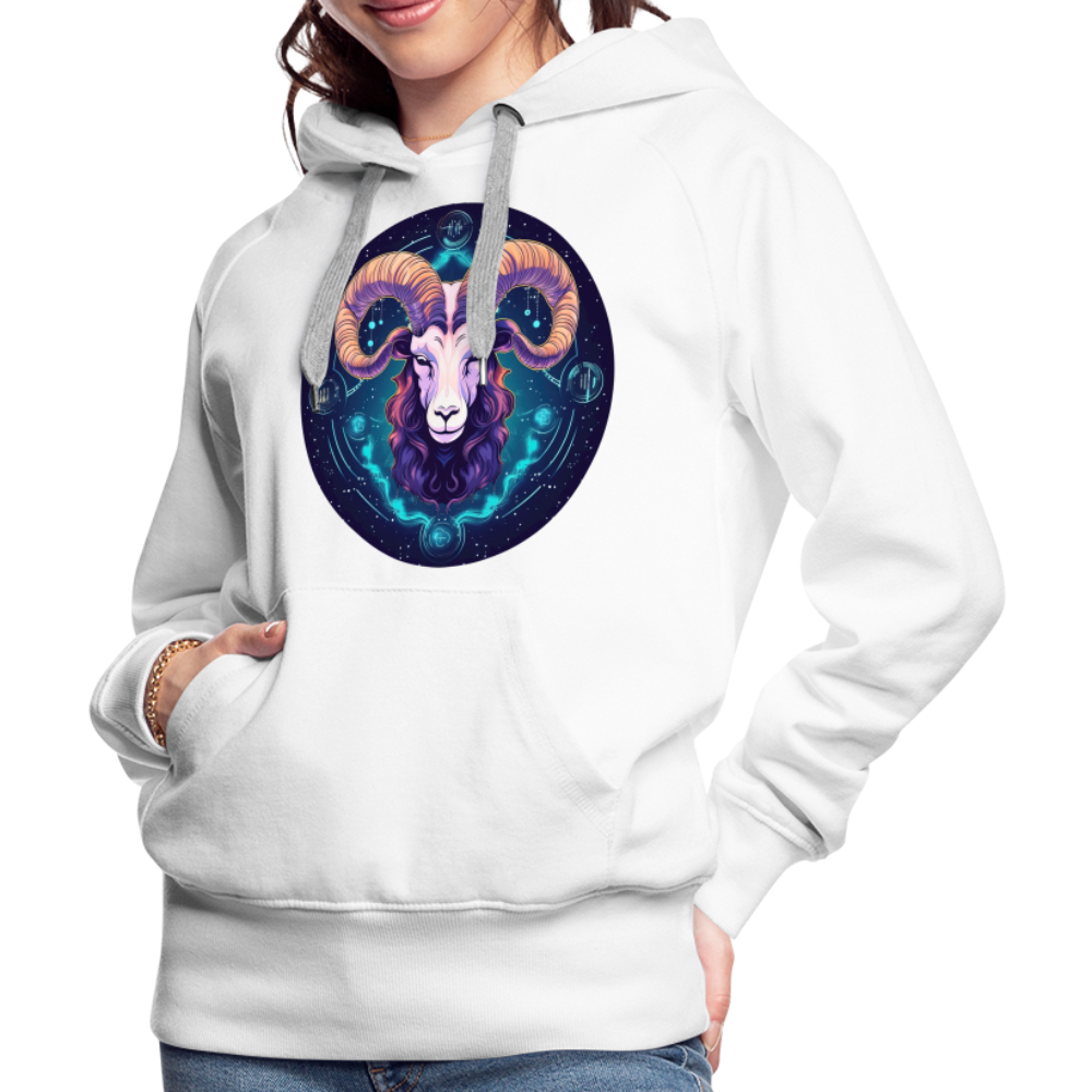 Women’s Mystic Aries Premium Hoodie - white