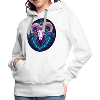 Thumbnail for Women’s Mystic Aries Premium Hoodie - white