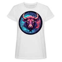 Thumbnail for Women's Mystic Taurus Relaxed Fit T-Shirt - white