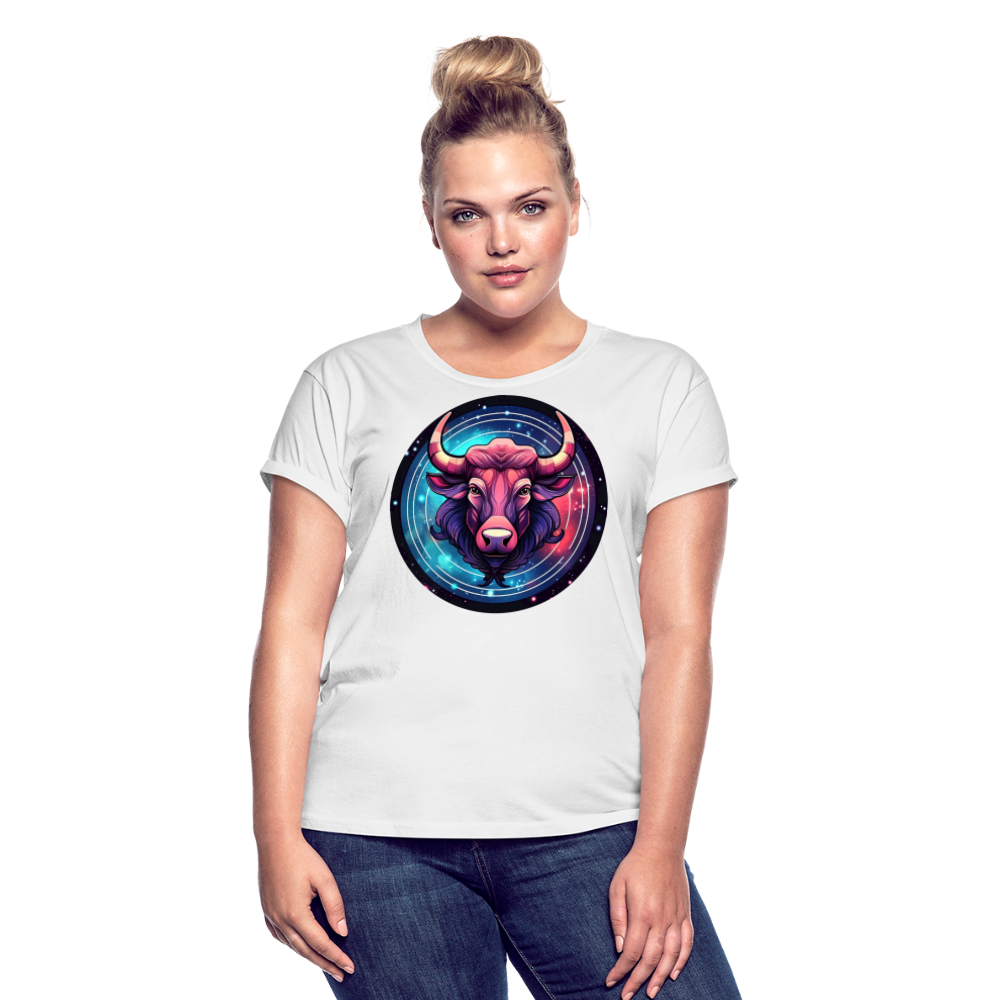 Women's Mystic Taurus Relaxed Fit T-Shirt - white