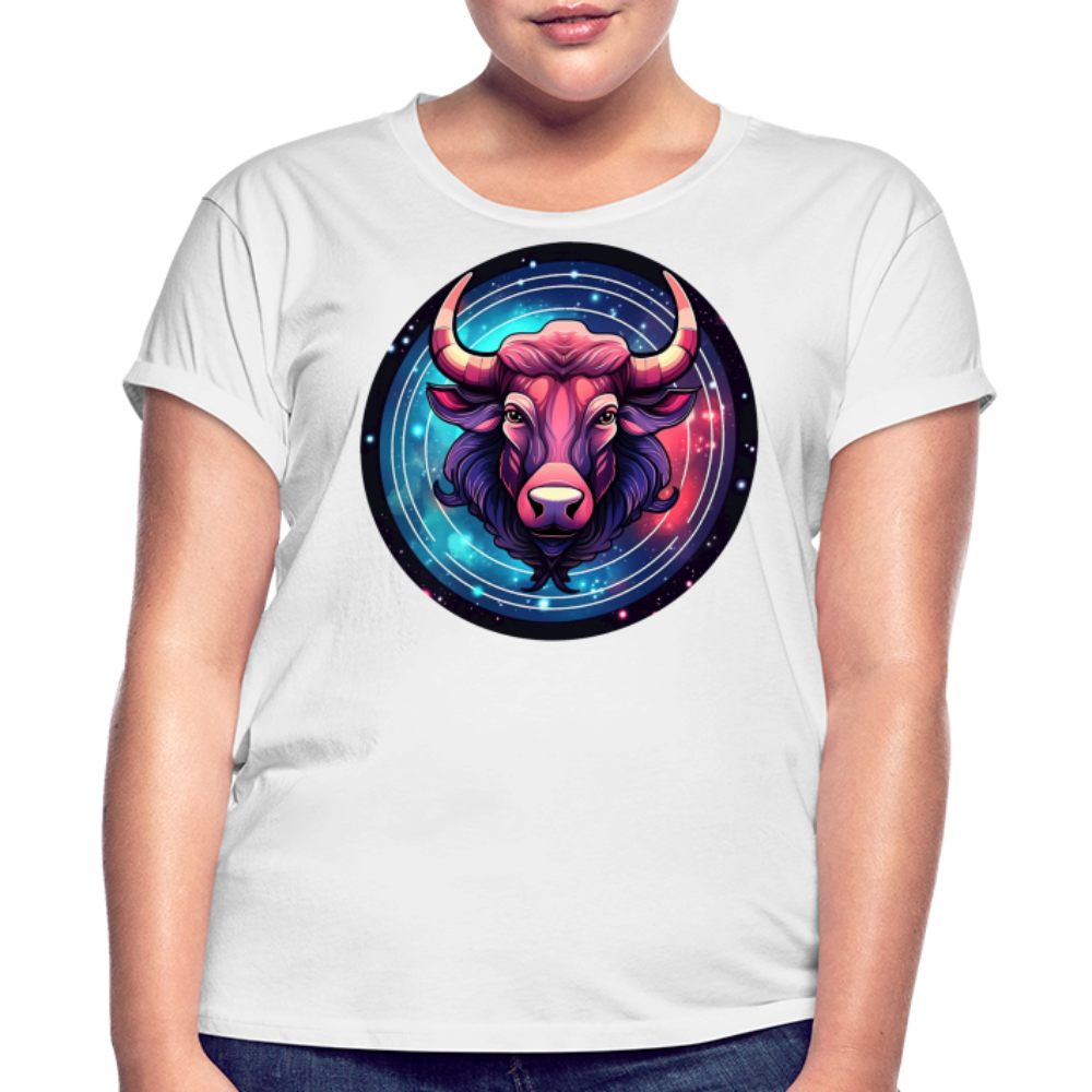 Women's Mystic Taurus Relaxed Fit T-Shirt - white