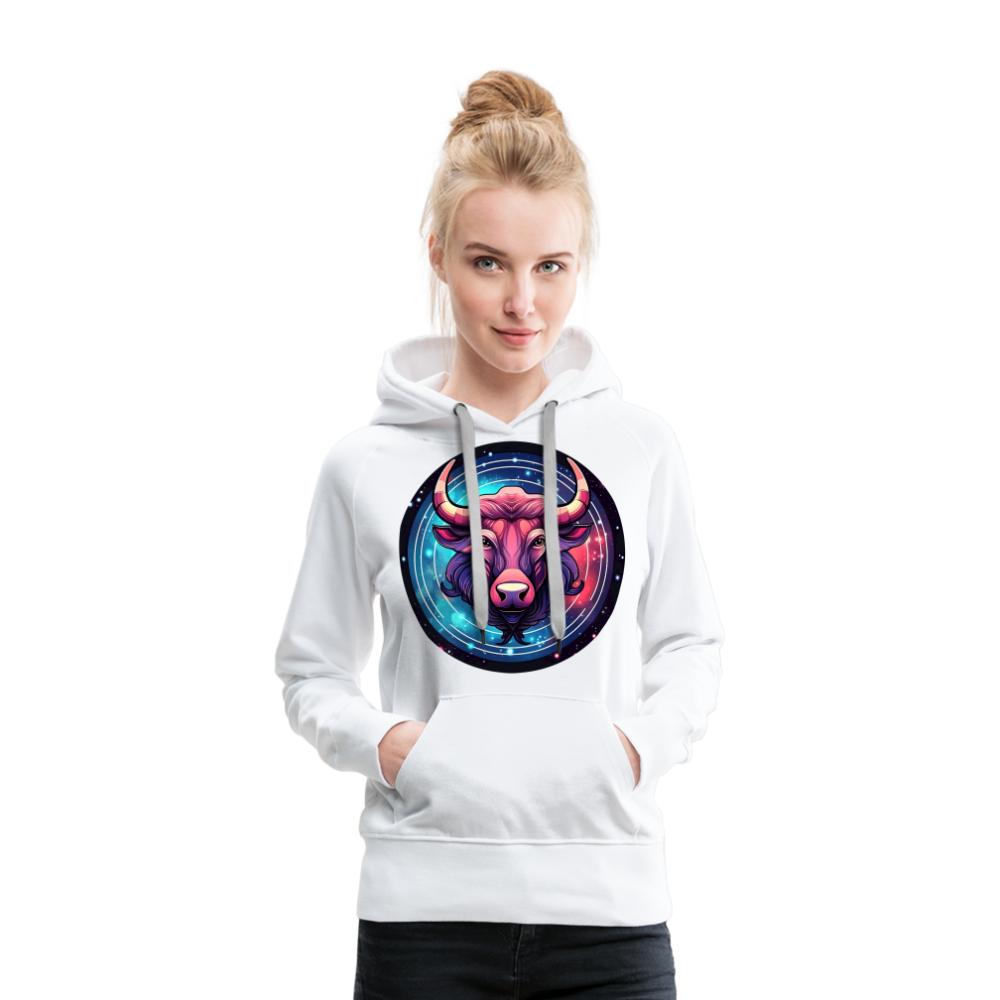 Women’s Mystic Taurus Premium Hoodie - white