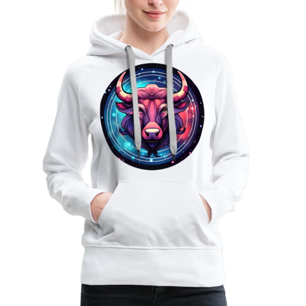 Women’s Mystic Taurus Premium Hoodie - white