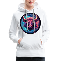 Thumbnail for Women’s Mystic Taurus Premium Hoodie - white