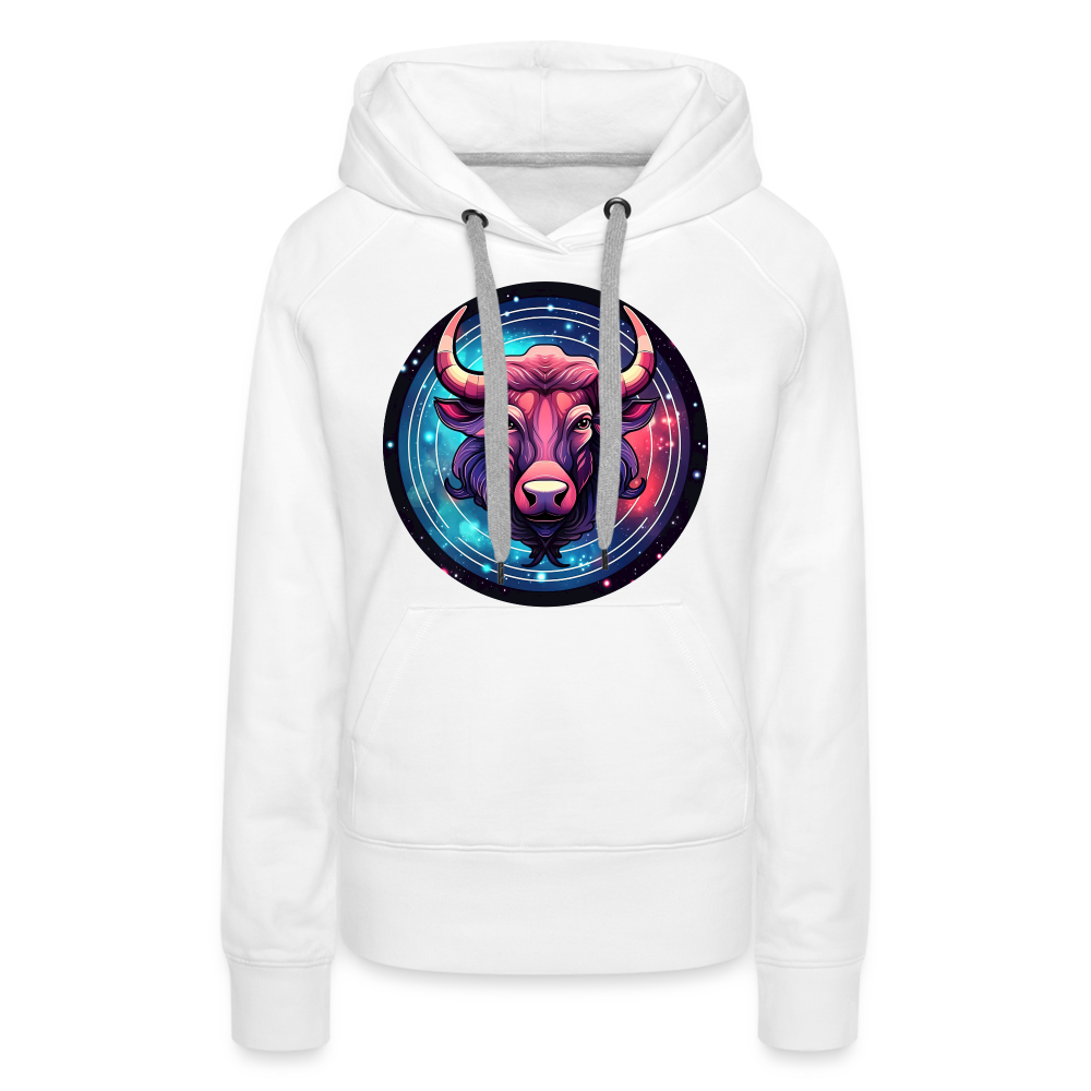 Women’s Mystic Taurus Premium Hoodie - white