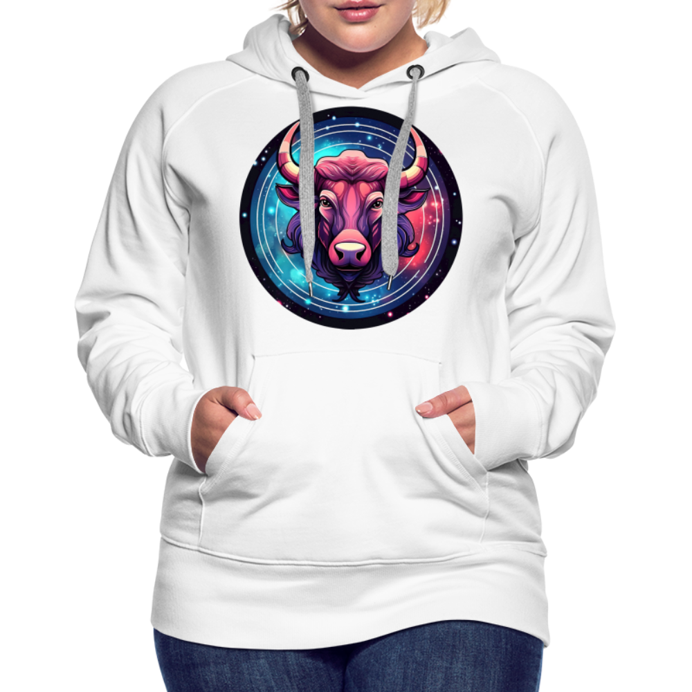 Women’s Mystic Taurus Premium Hoodie - white