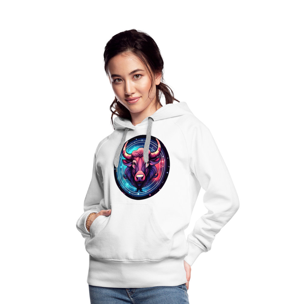 Women’s Mystic Taurus Premium Hoodie - white