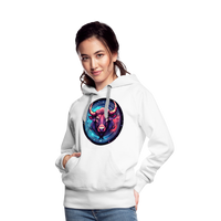 Thumbnail for Women’s Mystic Taurus Premium Hoodie - white