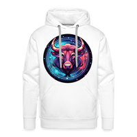 Thumbnail for Men’s Mystic Taurus Premium Hoodie - white