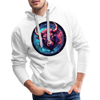 Thumbnail for Men’s Mystic Taurus Premium Hoodie - white