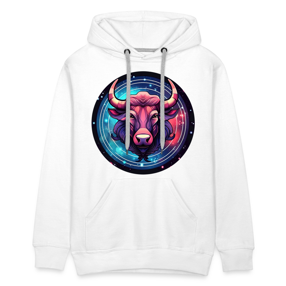 Men’s Mystic Taurus Premium Hoodie - white