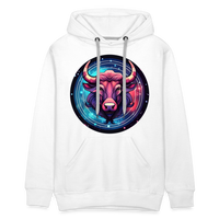 Thumbnail for Men’s Mystic Taurus Premium Hoodie - white