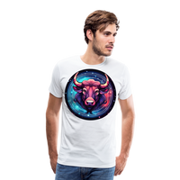 Thumbnail for Men's Mystic Taurus Premium T-Shirt - white