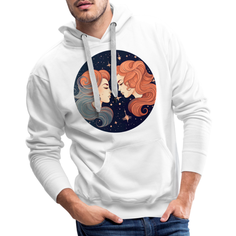 Men’s Mystic Gemini Premium Hoodie - white