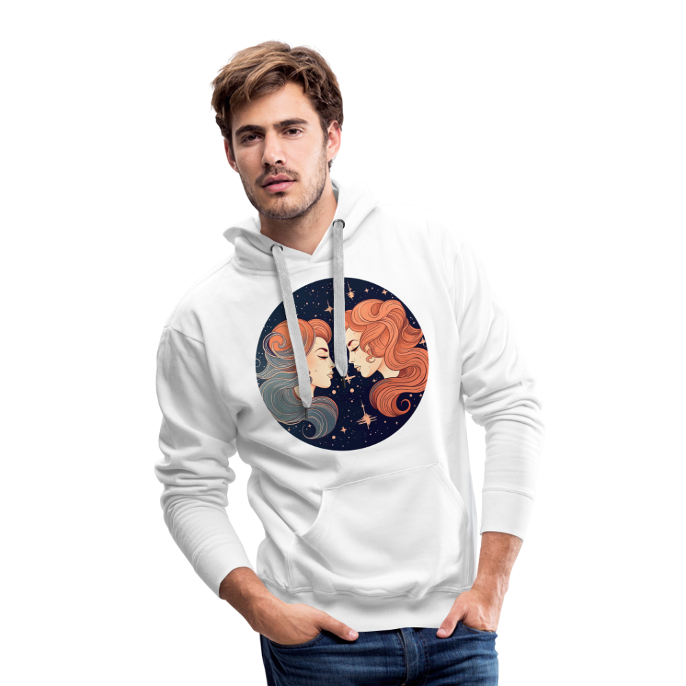 Men’s Mystic Gemini Premium Hoodie - white