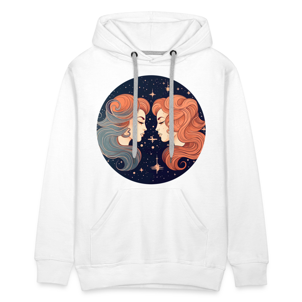 Men’s Mystic Gemini Premium Hoodie - white