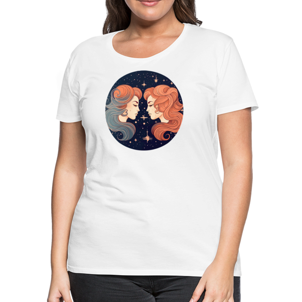 Women’s Mystic Gemini Premium T-Shirt - white