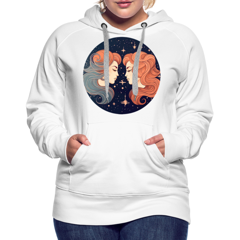 Women’s Mystic Gemini Premium Hoodie - white