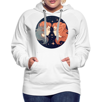 Thumbnail for Women’s Mystic Gemini Premium Hoodie - white