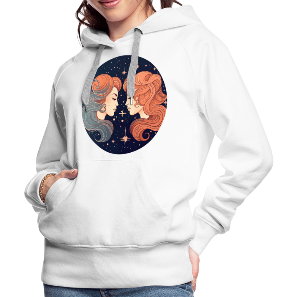 Women’s Mystic Gemini Premium Hoodie - white