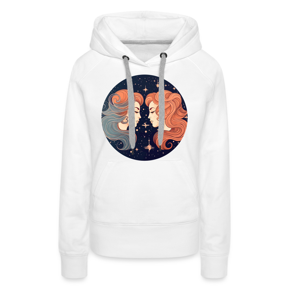 Women’s Mystic Gemini Premium Hoodie - white